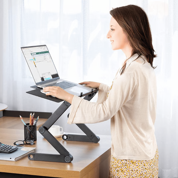 Support Ergonomique pour Ordinateur Portable Réglable à 360° pour la Productivité