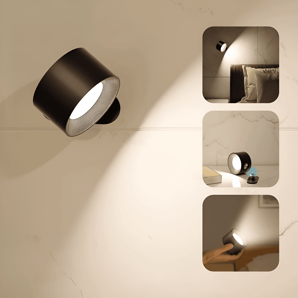 Lampe Murale LED Avec Contrôle Tactile 360° - Sans Fil Et Rechargeable Via USB