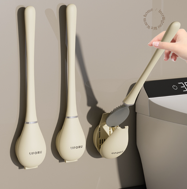 🔥Brosse de toilette en silicone flexible moderne