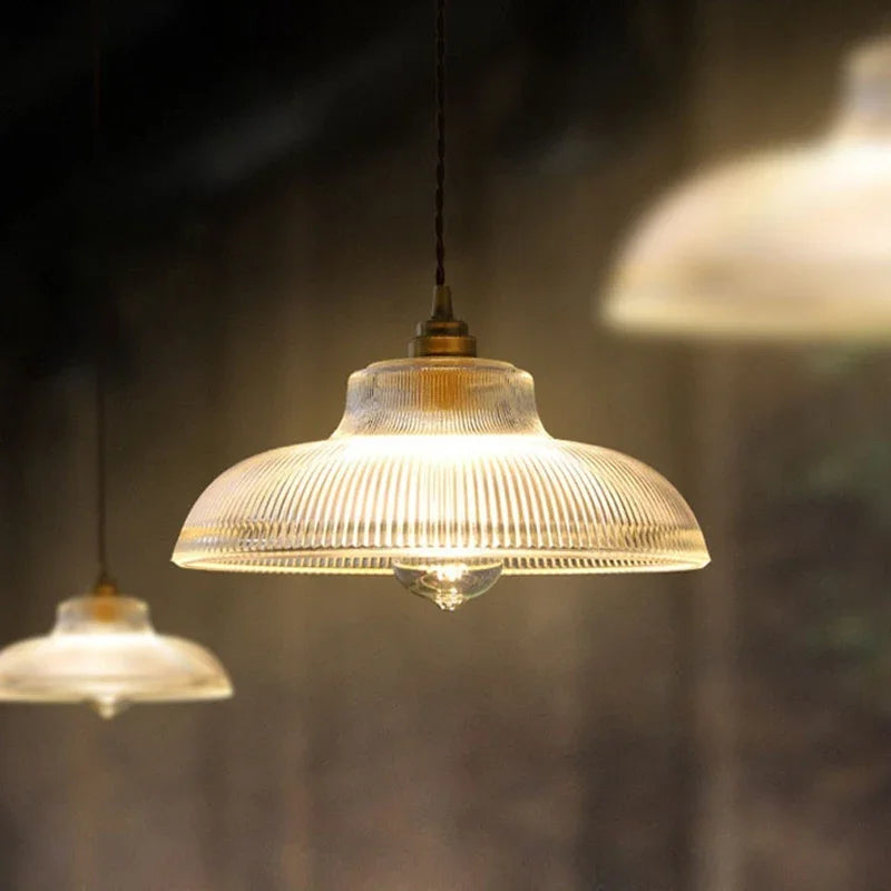 Lampe suspendue en verre Solstice Glow