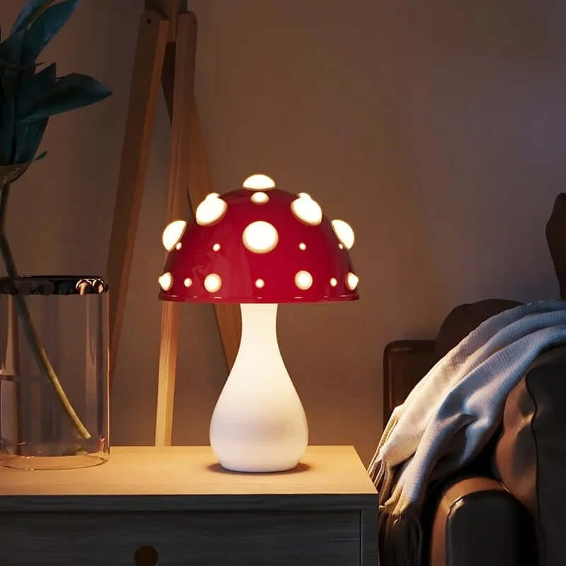 Lampe de Table Champignon LED - Dimmable, Décor Moderne