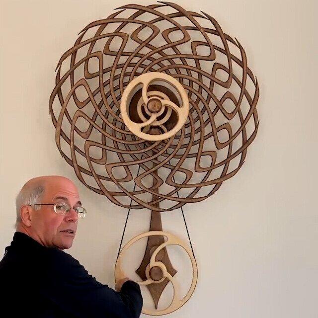 TimeWood™ | Sculpture cinétique en bois 100 % fait main