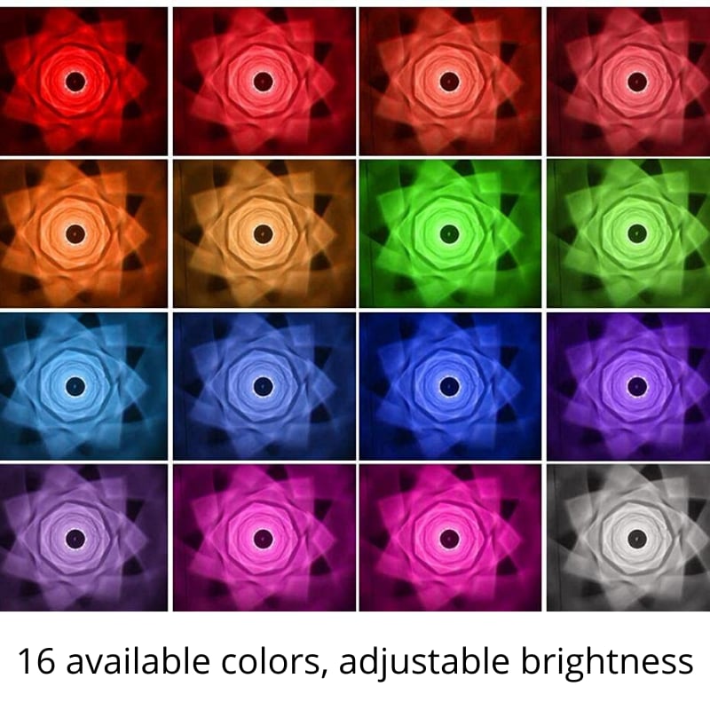 DiamondDazzle™ - Lampe de table en cristal diamant avec 16 couleurs de rayons de rose