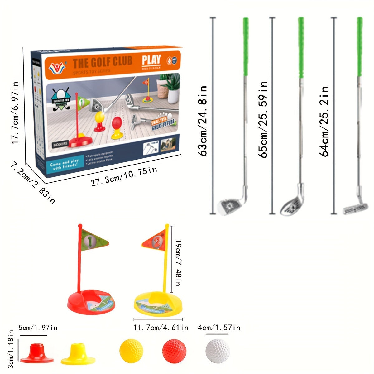 Set de Golf pour Enfants - Clubs Ajustables et Cibles pour un Amusement Infini