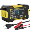 Skanto | Chargeur de Batterie Intelligent 12V 6A pour Voiture | Réparation par Pulsation, Écran LCD & Charge Rapide pour Batteries AGM, Gel & Plomb