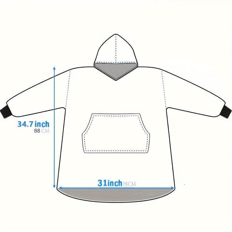 Luna Sherpa Hoodie Blanket - Ultra Doux et Confortable pour les Jours les Plus Froids