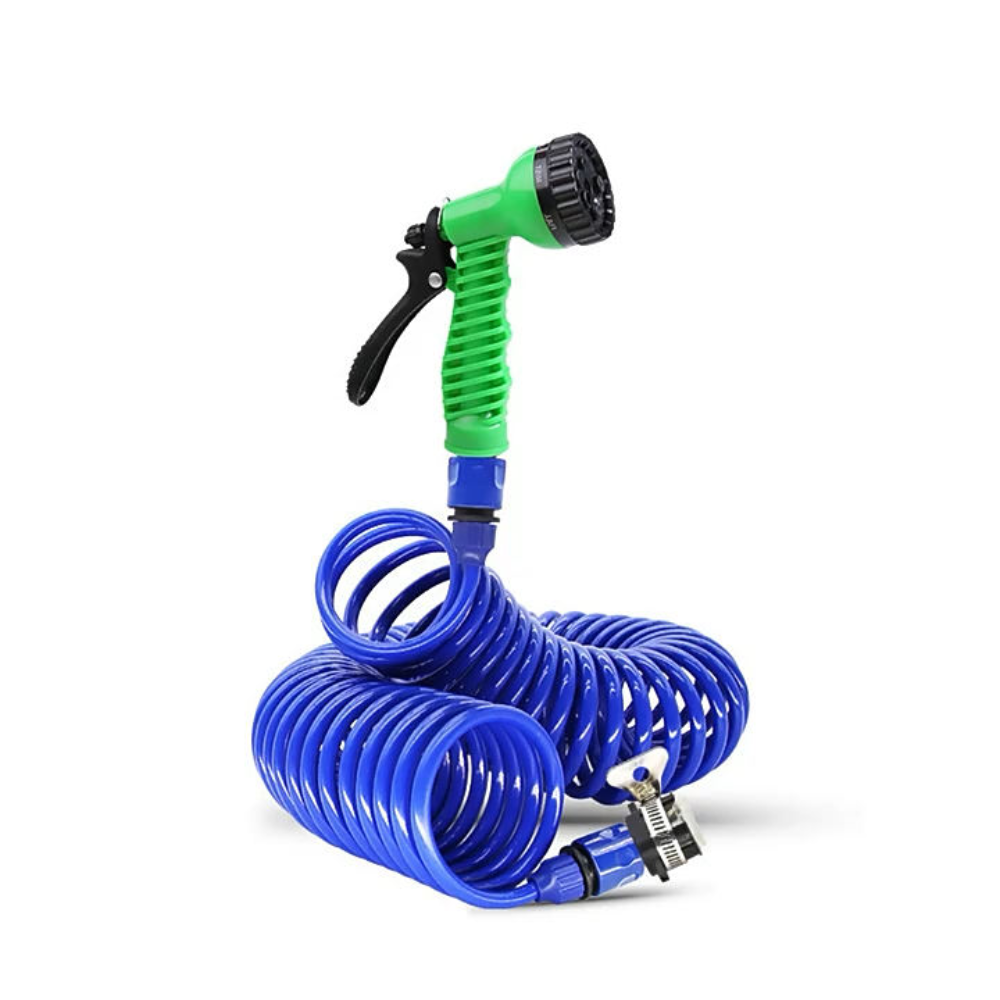 Tuyau de jardin spiralé Compact tuyau d'arrosage avec raccords rapides