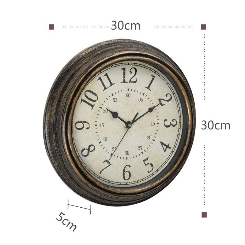 Horloge murale antique en plastique