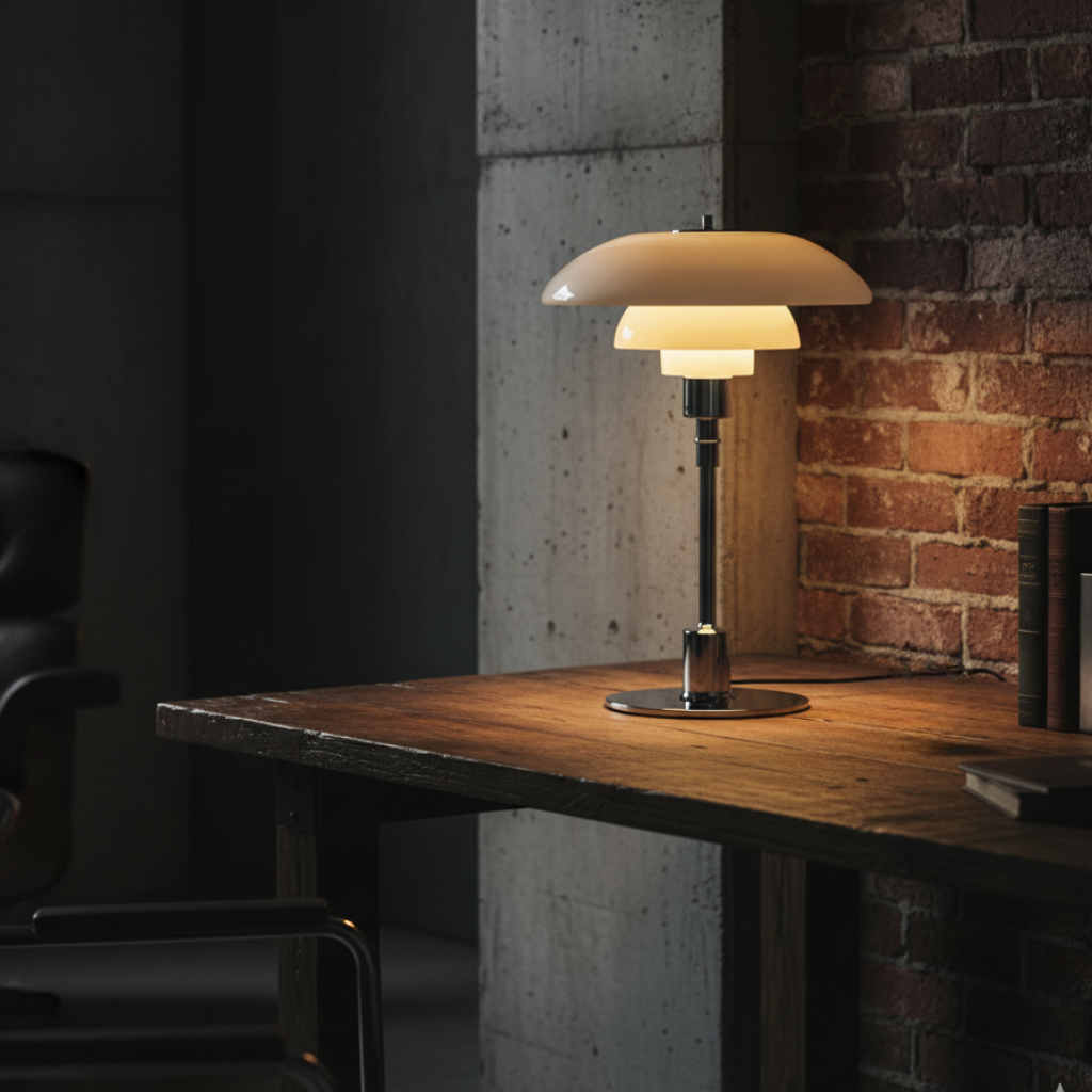 Lampe de Table en Verre de Style Scandinave - Éclairage Minimaliste LED de Chevet et de Bureau