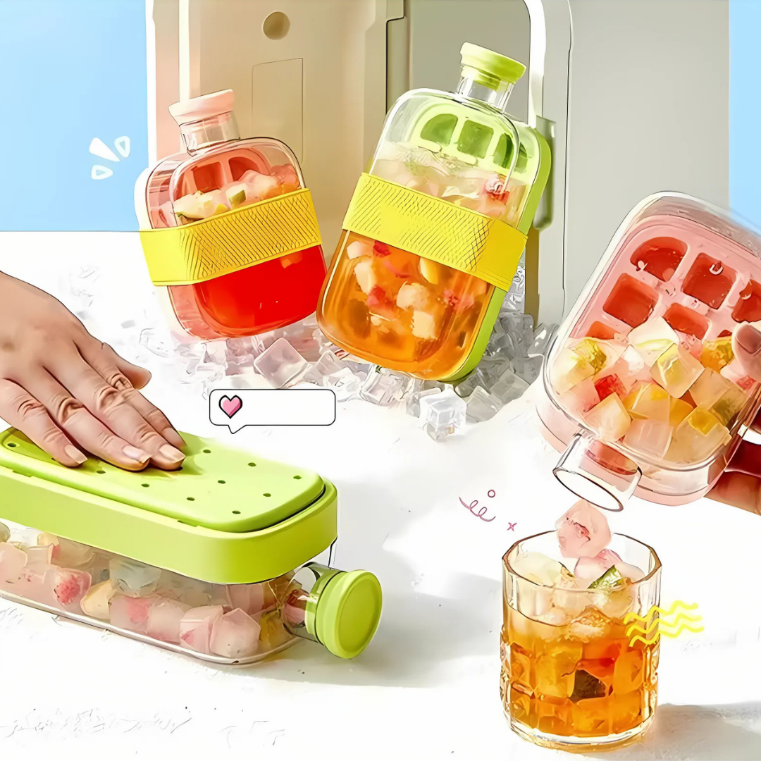 IceCube™ | Bol à glace 2-en-1 & Bouteille