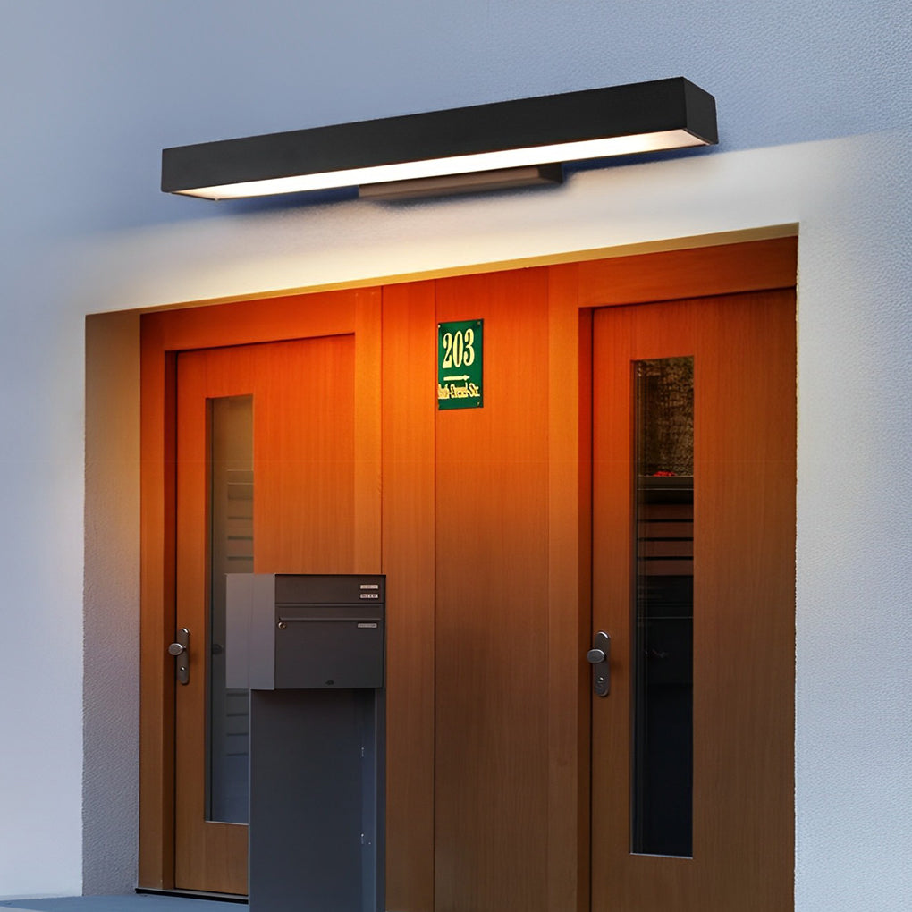 Lampe Murale LED Moderne avec Détecteur de Mouvement et Boîtier Noir