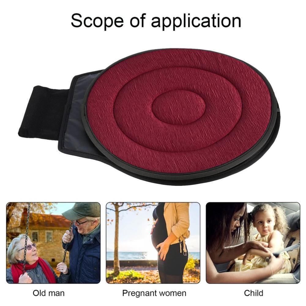 Rotaseat 360° Coussin de siège pivotant | Ergonomique & Antidérapant | Pour voiture, bureau & maison | Respectueux du dos & Confortable