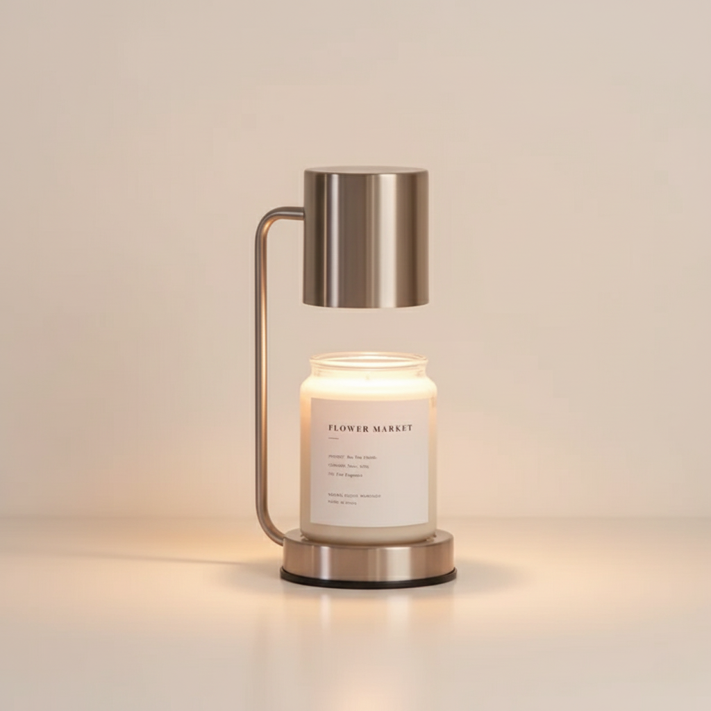 Lampe Réchauffe-Cierge Élégante - Lampe Électrique à Double Usage pour une Ambiance Cocooning