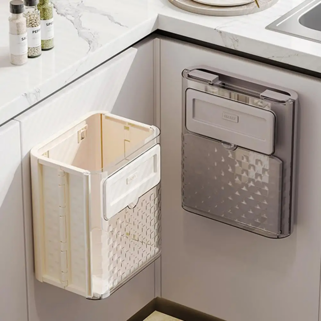 BinMate™ | Poubelle de cuisine suspendue pour plan de travail et portes de placard