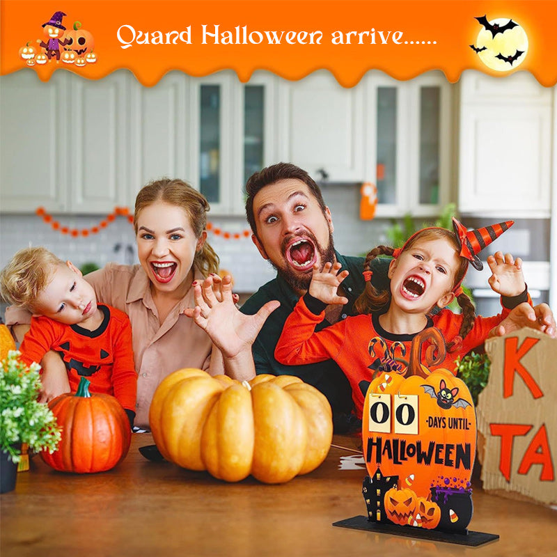 Calendrier de l'Avent Halloween en Bois
