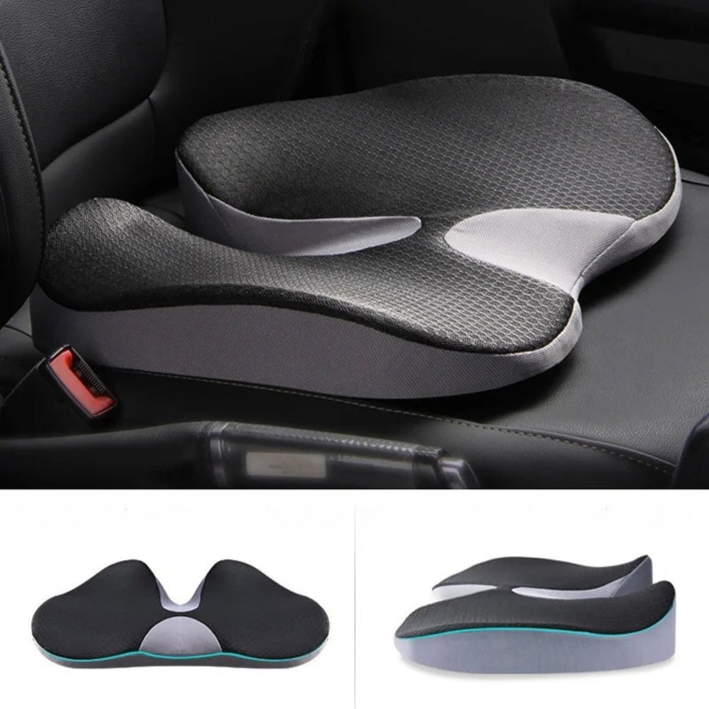 Skanto | Coussin de siège auto orthopédique – Coussin de chaise confortable avec fond antidérapant pour un meilleur soutien