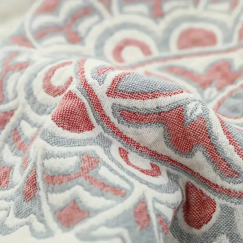 Couverture Confort en Coton Floral Lunara
