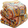 Couverture Réversible en Coton Boho Sunrise