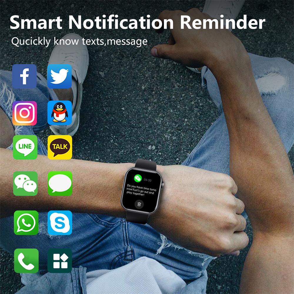 Skanto | Glycémie Tension artérielle Oxygène sanguin Moniteur de sommeil Montre intelligente étanche