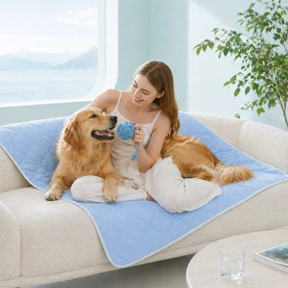 COOLFLOW – Couverture Rafraîchissante Double Face pour Chiens et Chats