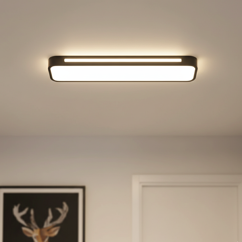 Lumière de plafond encastrée linéaire Runway - Applique LED ambiante ajustable