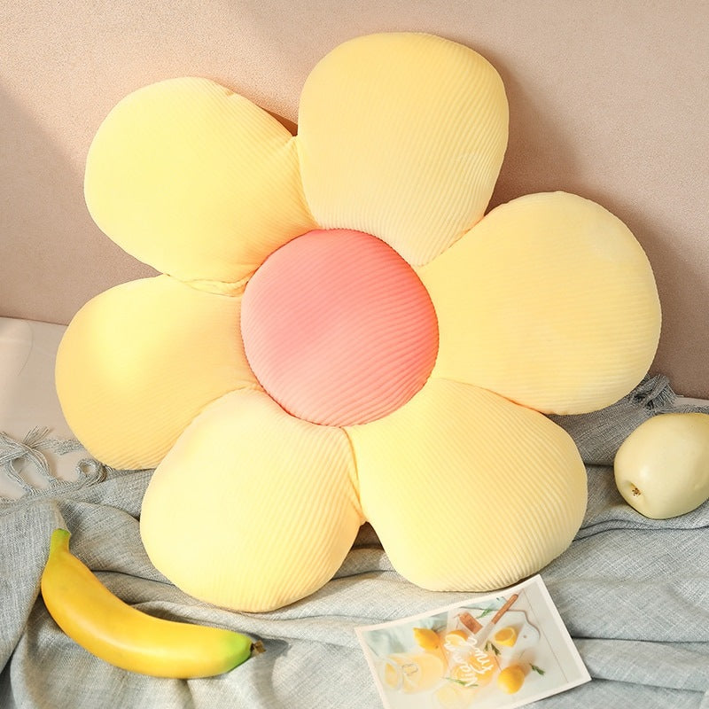 Coussin Décoratif en Velours en Forme de Fleur 40 Cm
