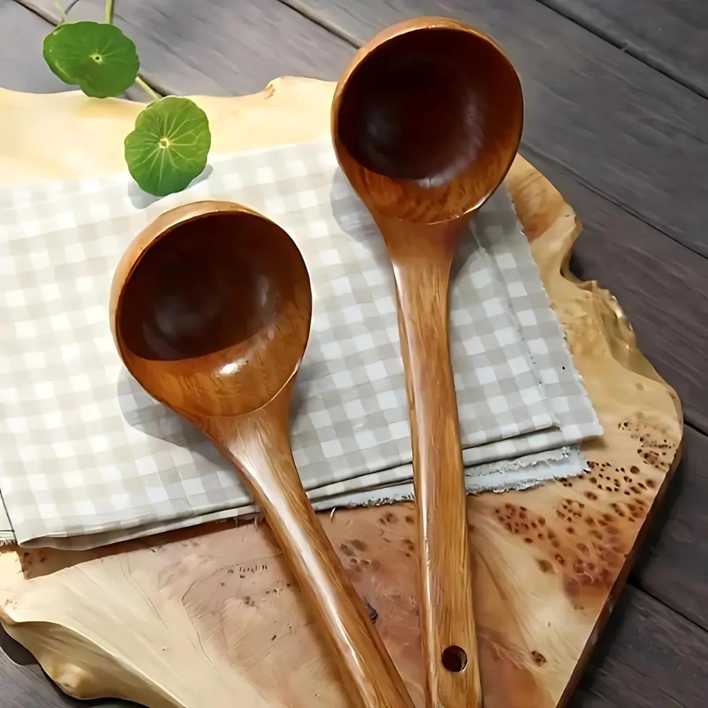 Cuillère à Soupe en Bois Naturel - 1pc