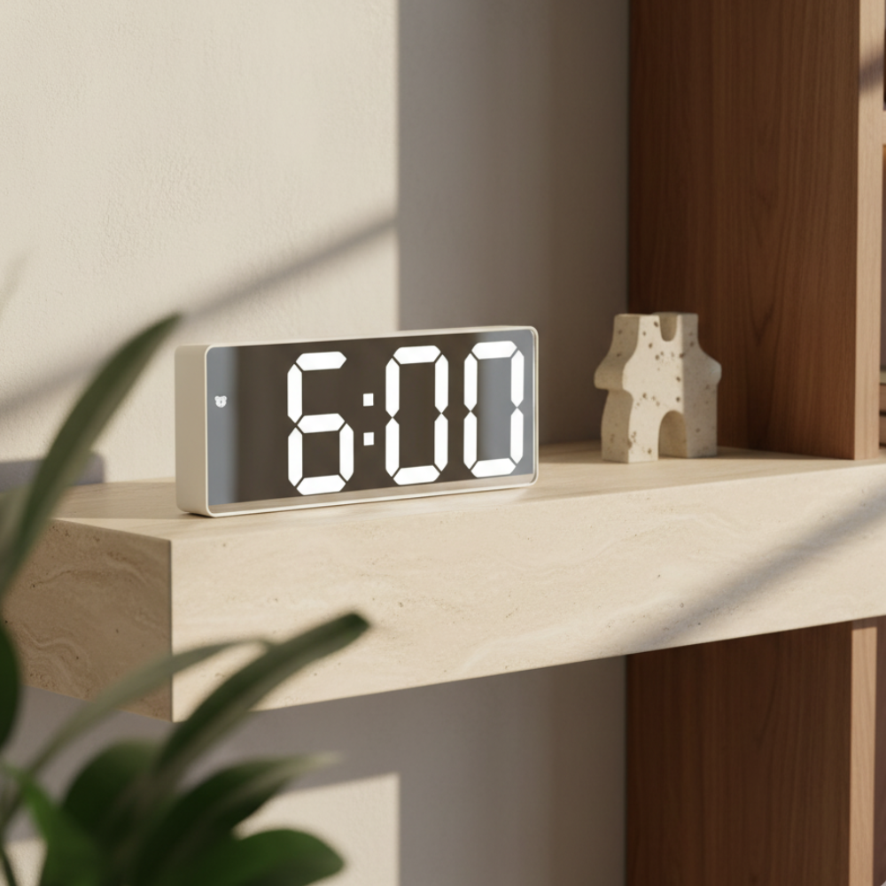 NovaClock - Réveil numérique avec affichage LED de l'heure et de la température pour la chambre