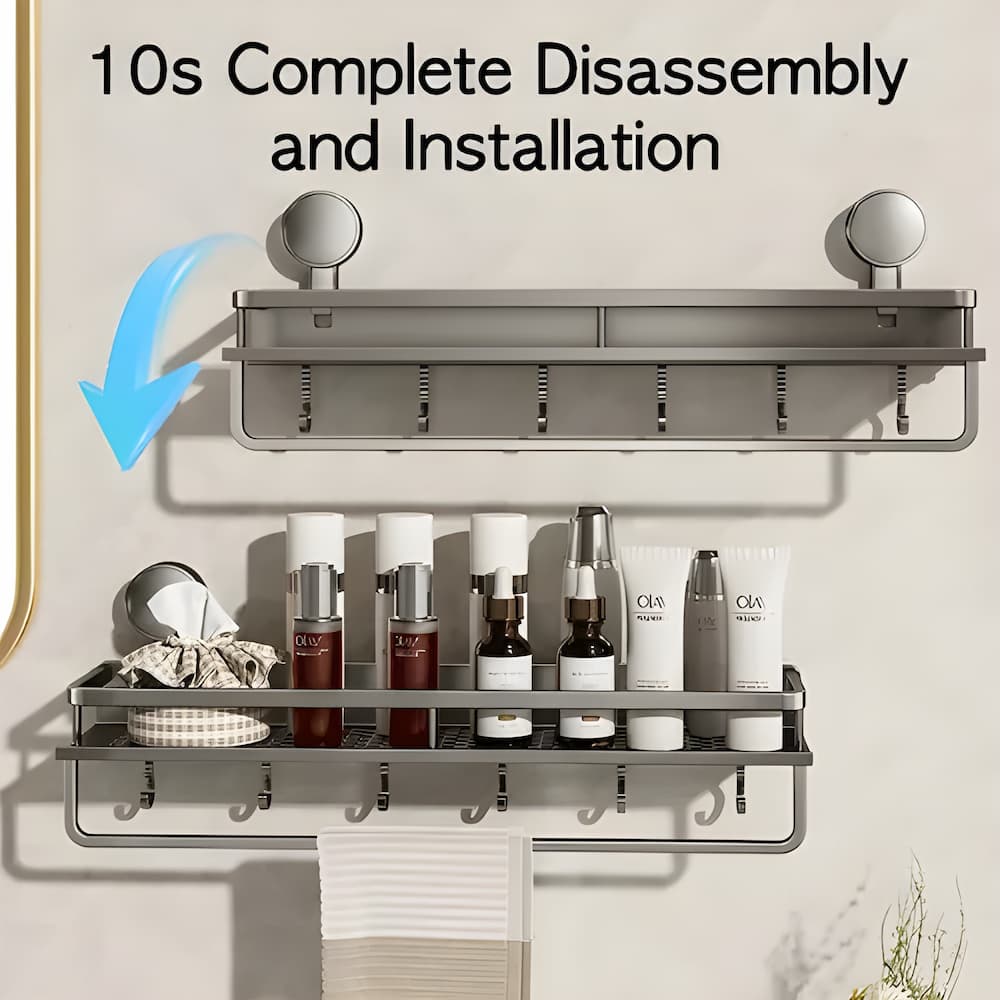 50% de réduction | Shelfy™ | Organisateur de salle de bain grande capacité