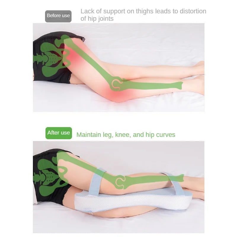 Coussin Ergonomique pour les Jambes pour Dormir en Mousse à Mémoire et Soutien Optimal