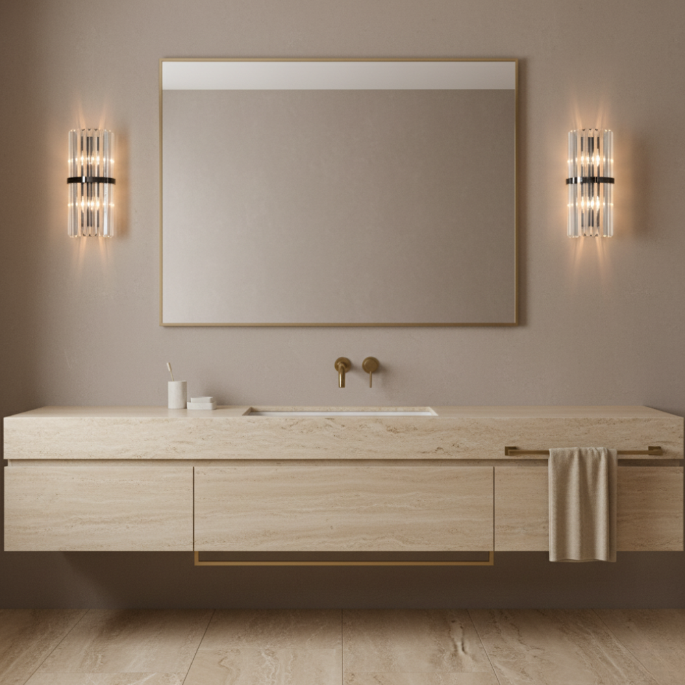 Applique Murale Élégante en Acier Inoxydable pour Salon ou Chambre