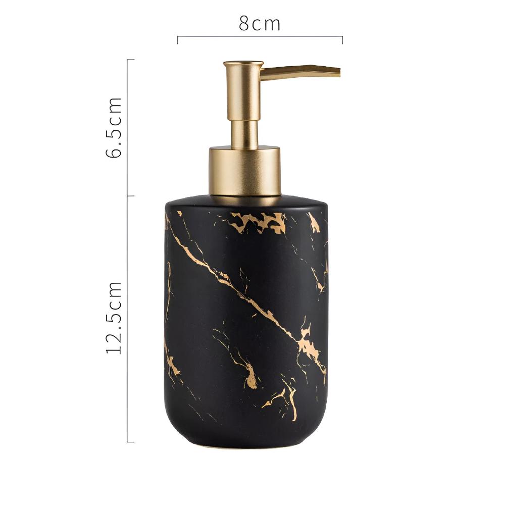 Distributeur de Savon en Marbre Doré Luxe