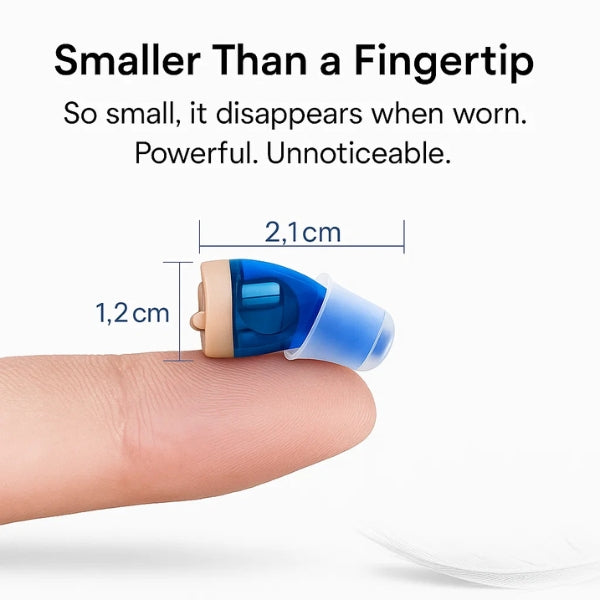 Amplificateur Auditif Invisible pour Seniors – Son Clair & Confort d'Utilisation Quotidienne