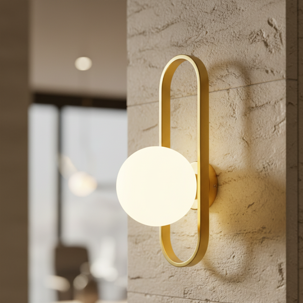 Applique Murale en Verre Élégante - Lumière Murale Moderne pour une Atmosphère Intérieure Conviviale