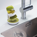 PanScrub - Brosse à vaisselle avec distributeur de liquide vaisselle