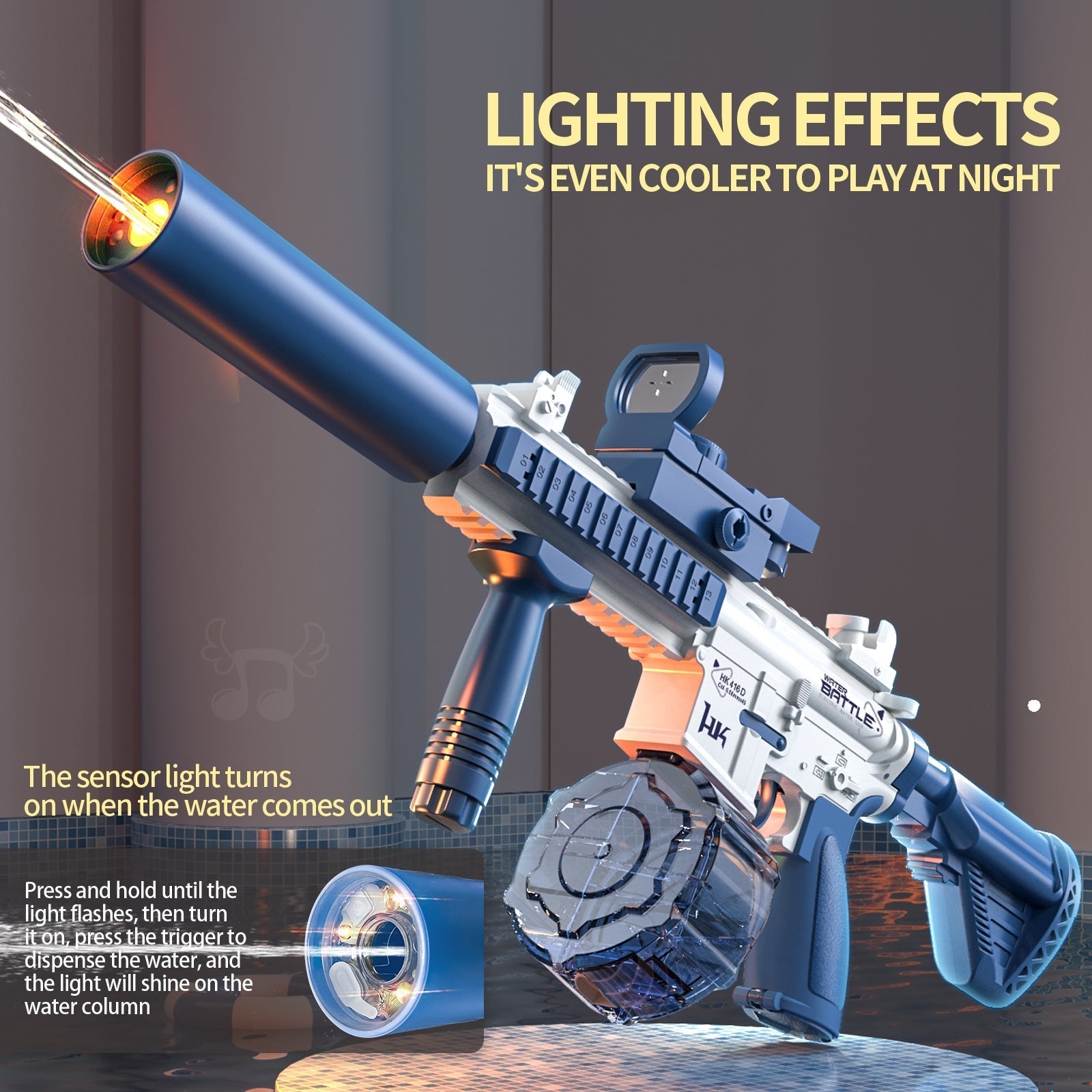 Pistolet à eau M416 - VERSION LÉGÈRE