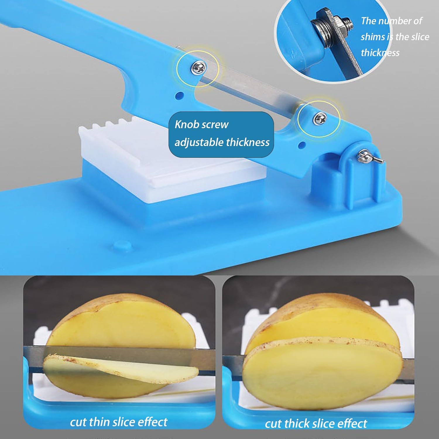 50 % DE RÉDUCTION | ChefSlice™ | Trancheuse de cuisine en acier inoxydable – Découpe précise pour la viande, les légumes et les fruits