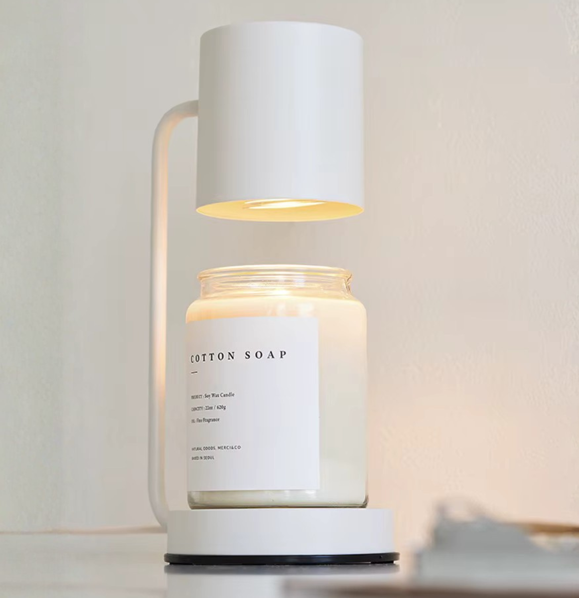 Lampe Réchauffe-Cierge Élégante - Lampe Électrique à Double Usage pour une Ambiance Cocooning