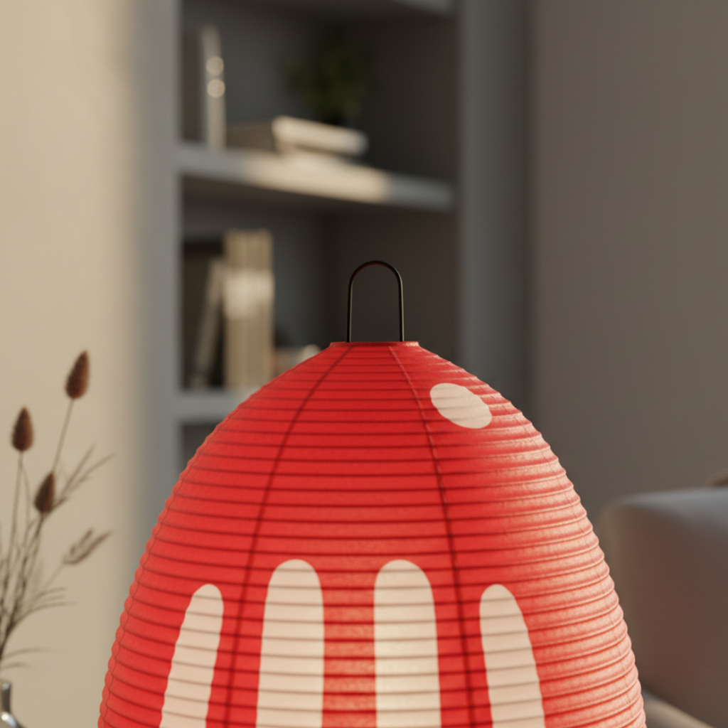 Yunari Haze - Lampe de sol et de table en papier de riz Wabi-Sabi pour une ambiance chaleureuse