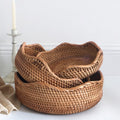Panier en Rotin Tissé à la Main Élégant