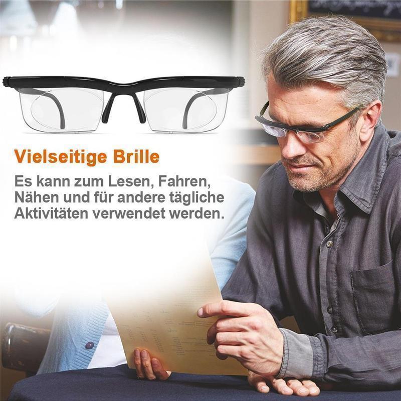 Sandsberg | Lunettes de lecture réglables Unisexe | Lentille zoom ajustable | Noir