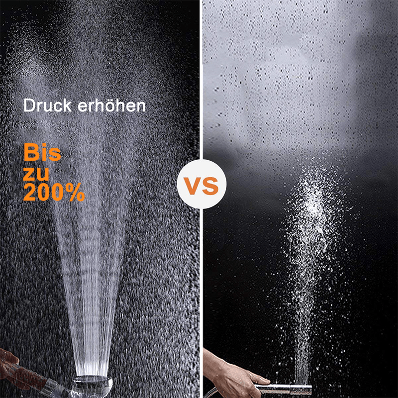 Douchette Premium avec filtre à ions, économique en eau et avec pression d'eau réglable