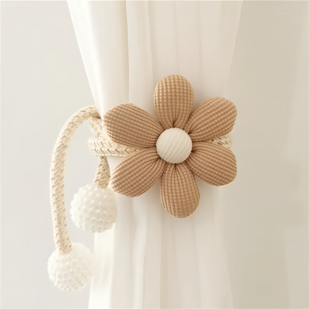 Attache Rideau Fleurs Fantaisie