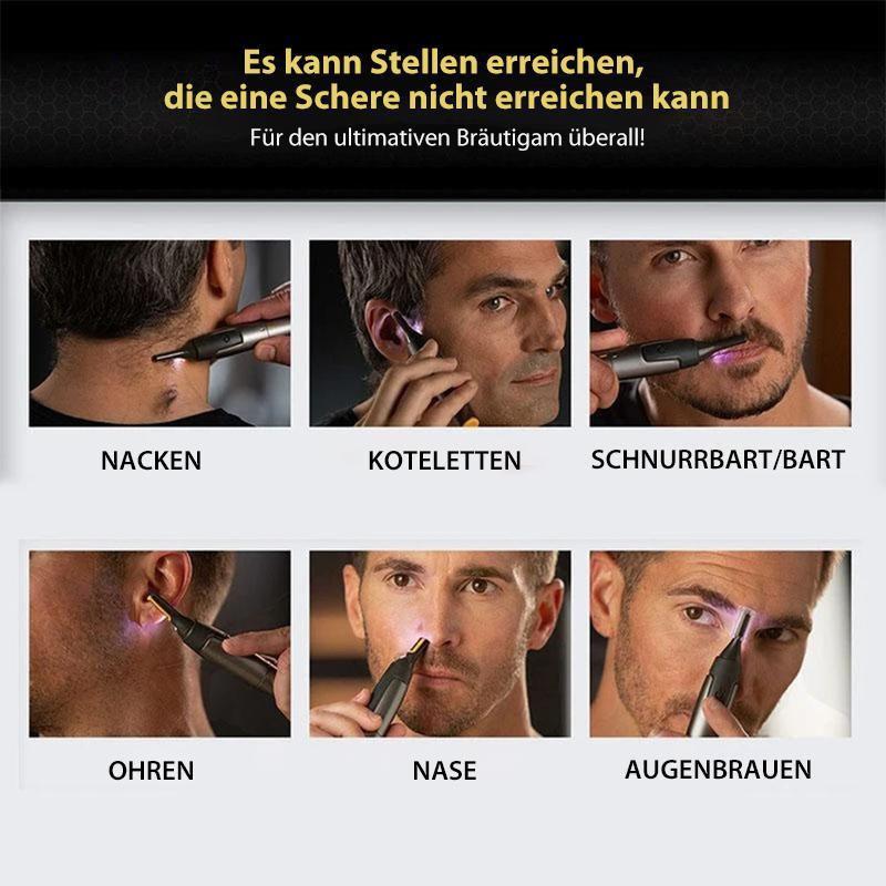 Sandsberg | Tondeuse à sourcils de précision | Rasoir électrique ultra-fin pour détails | Noir