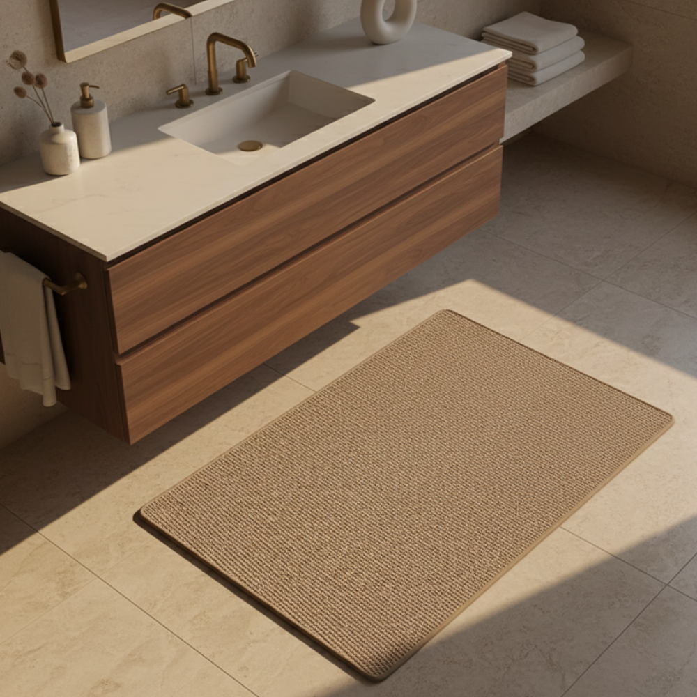 Tapis de Salle de Bain Premium Antidérapant | Tapis de Bain Lavable et Absorbant pour Sols de Salle de Bain