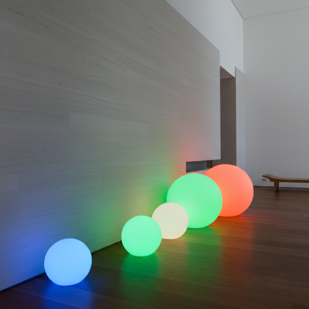 SphereGlow | Lampe à Boule Moderne Écologique et Stylée avec 16 Options de Couleurs