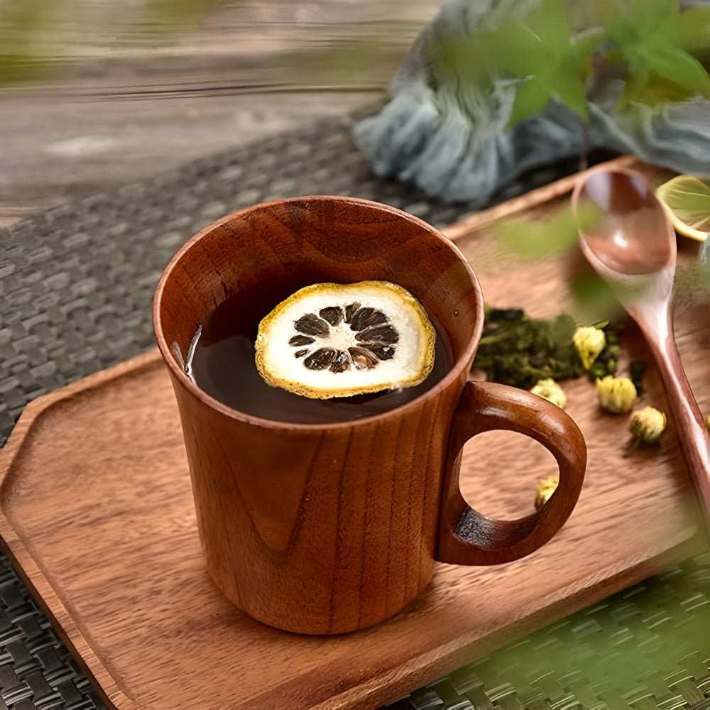 Mug en Bois de Style Japonais Rustique