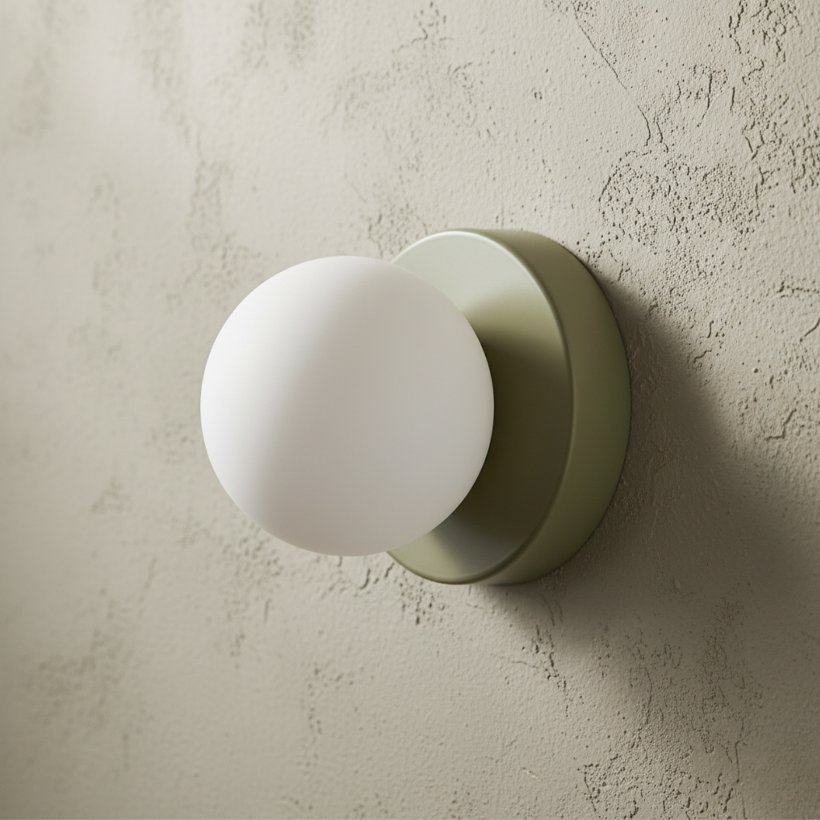 Applique Murale et Plafonnier Minimaliste Nordique - Sphère en Verre Opale pour Décor Moderne