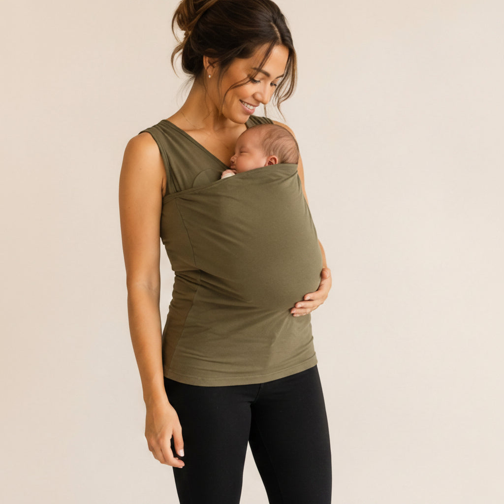 BONDWEAR – T-shirt innovant pour le portage de bébé, pour un parentalité et un allaitement sans les mains