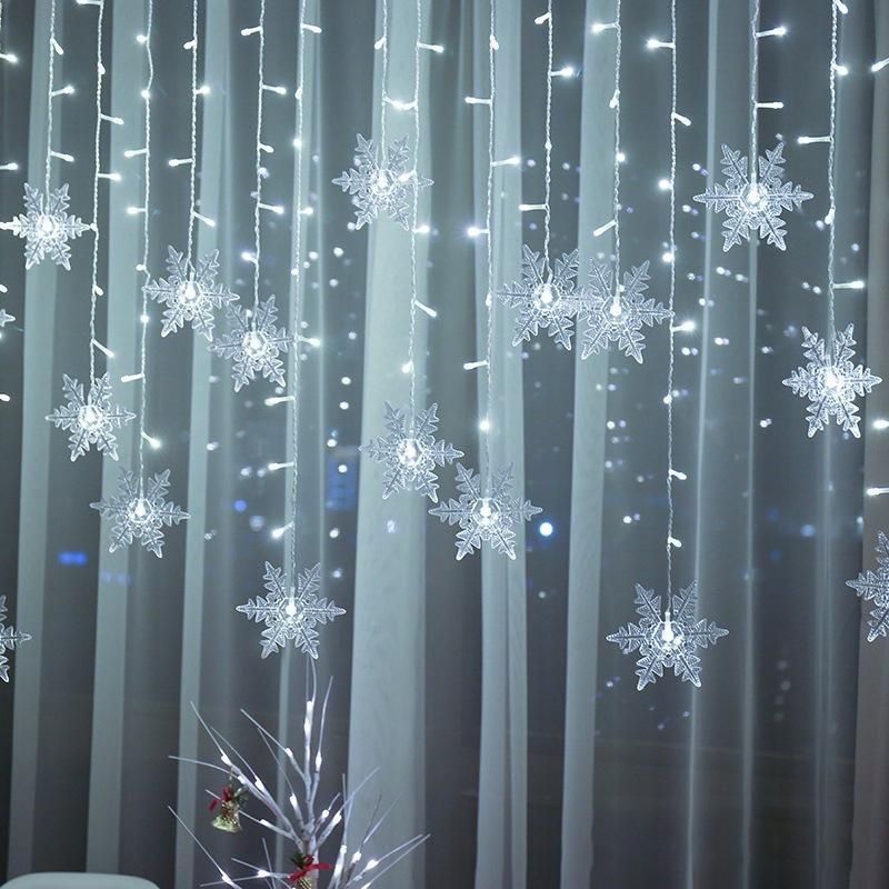 Skanto | Guirlande LED avec Flocons de Neige | Intérieur & Extérieur